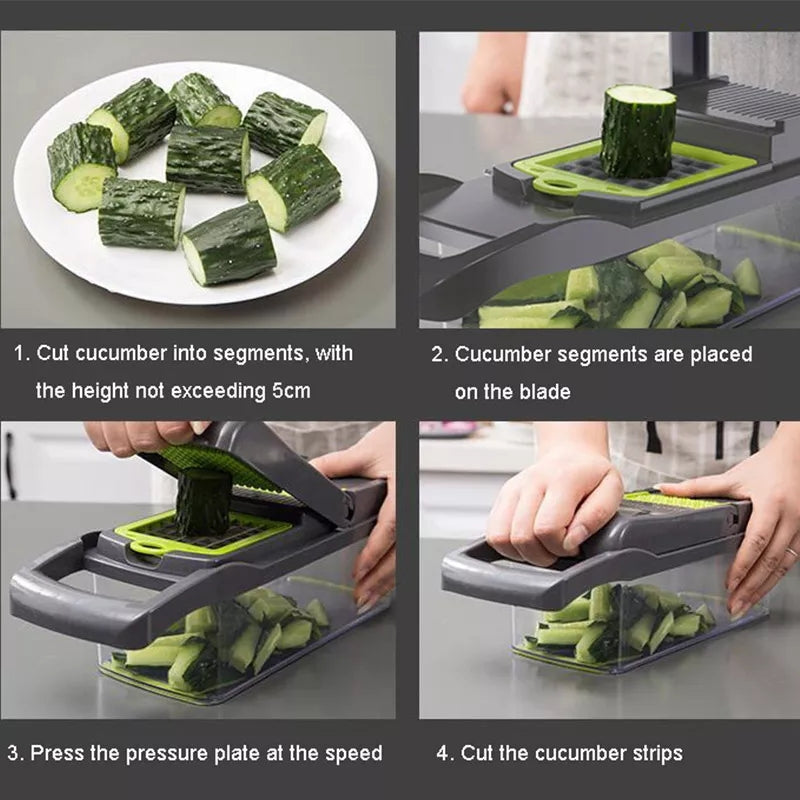 12IN1 MUTIFUNCTIONAL VEGETABLE CUTTER