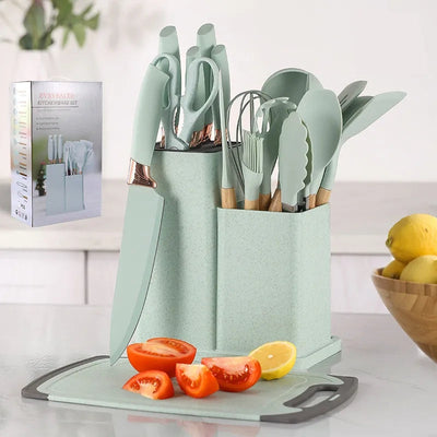 19 PIECES UTENSILS WITH KNIFE SET