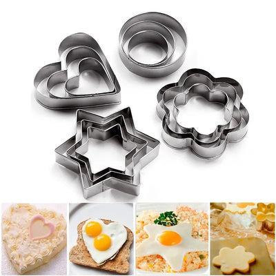 12 PIECES COOKIES CUTTER SET