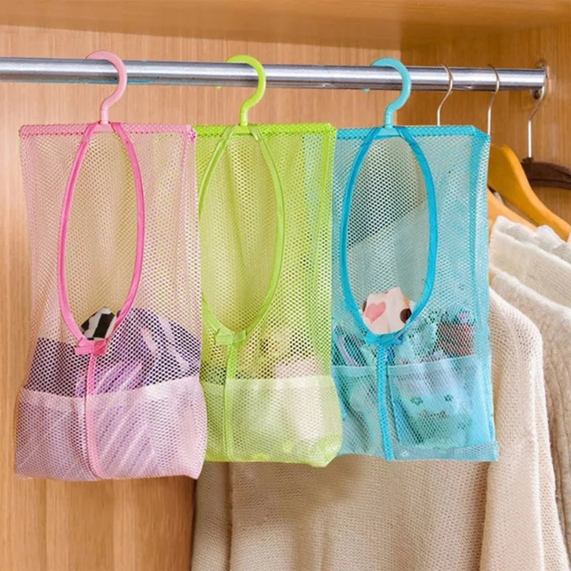 BATHROOM HANGING BREATHABLE MESH BAG