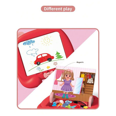 3IN1 CREATIVE KIDS FIRST DRAWING BOARD 14 PIECES ACCESSORIES