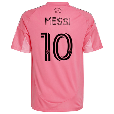 Youth Inter Miami CF Lionel Messi Light Pink 2025 Euforia Replica Player Jersey