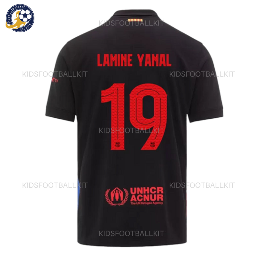 LAMINE YAMAL #19 Barcelona Away Football Shirt 2024/25 Fan Version