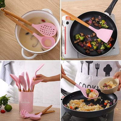 12 PIECES SILICONE UTENSIL SET