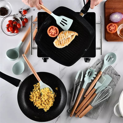 12 PIECES SILICONE UTENSIL SET