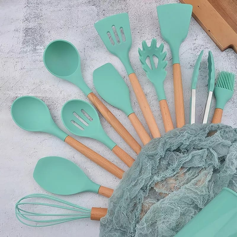 12 PIECES SILICONE UTENSIL SET