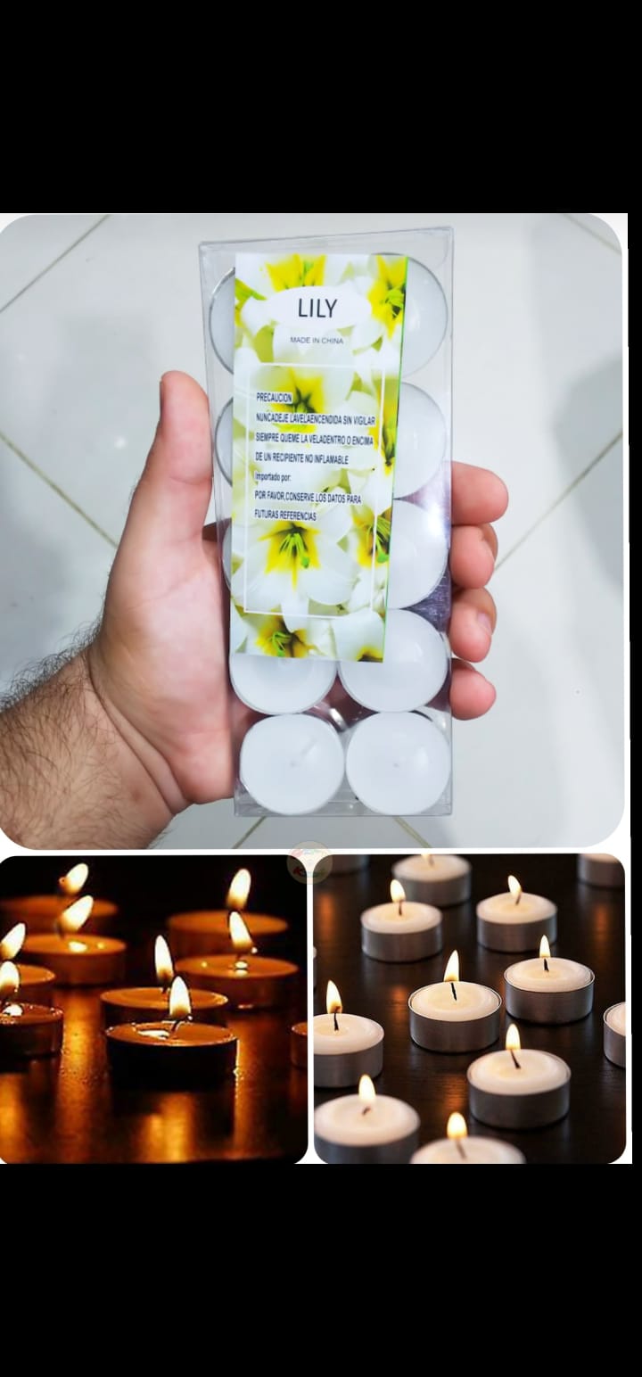 10 PIECES LIGHT SCENTED CANDLES