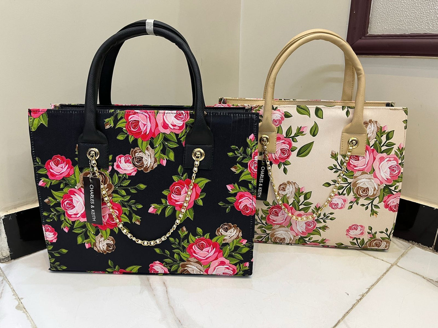 Floral Printed Handbag