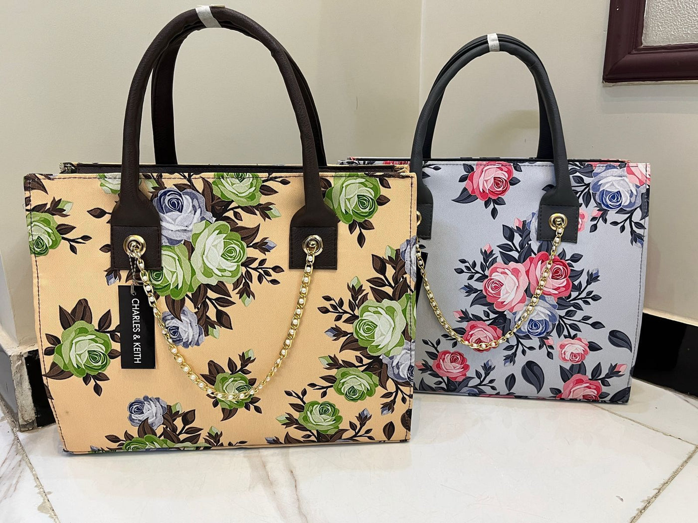 Floral Printed Handbag