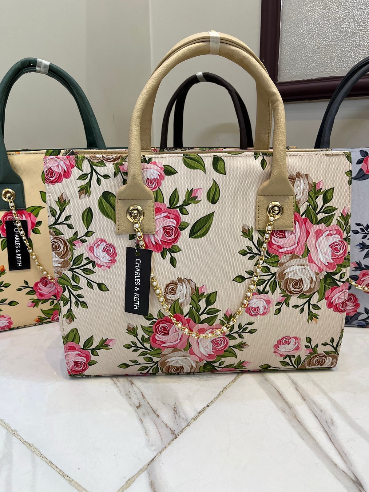 Floral Printed Handbag