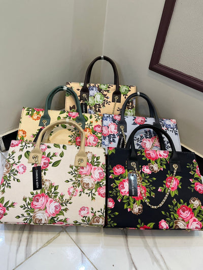 Floral Printed Handbag