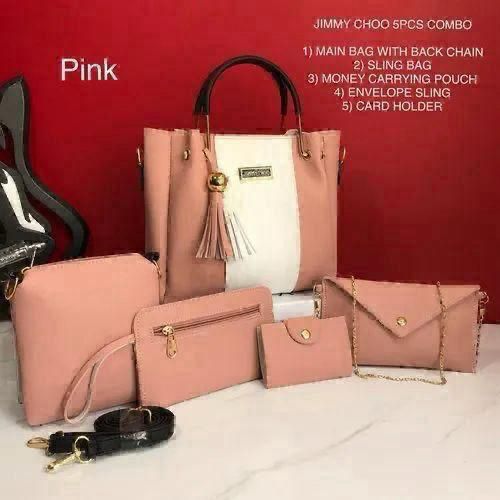 Synthetic leather 5 pcs Handbag set