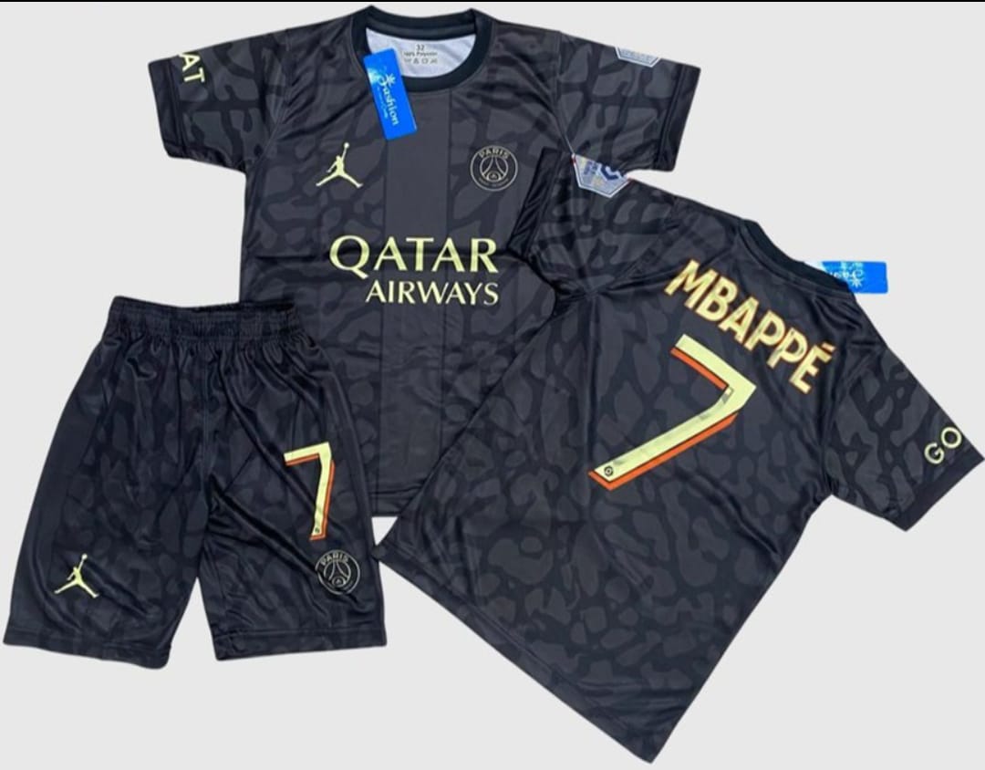 Kylian Mbappe #7 Paris Saint Germain Football Kit for Kids